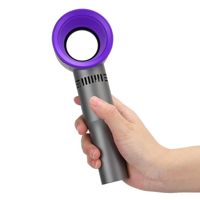 Ventilateur à main - OMABETA - Mini Ventilateur Rechargeable USB - 3 Vitesses - Portable - Violet - Omabeta