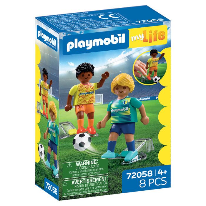 Playmobil 72058 Joueurs de football My Life Football Sport & action 8 pièces dès 4 ans