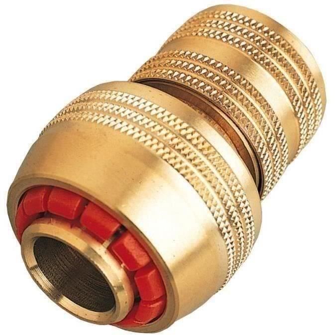 Raccord stop rapide laiton - 19 mm