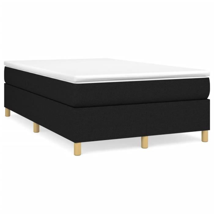 Sommier à ressorts - SALALIS - DP00787 - Noir - 120x200 cm - Tissu durable