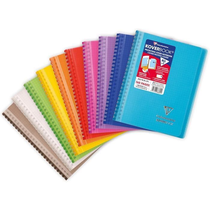 Clairefontaine 4852Z Un Cahier à Spirale Notemakers Europa Noir - A5 14,8x21 cm - 120 Pages