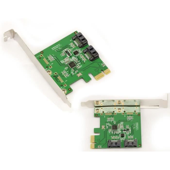 Carte contrôleur PCI Express avec 2 ports SATA III interne et 2 ports eSATA