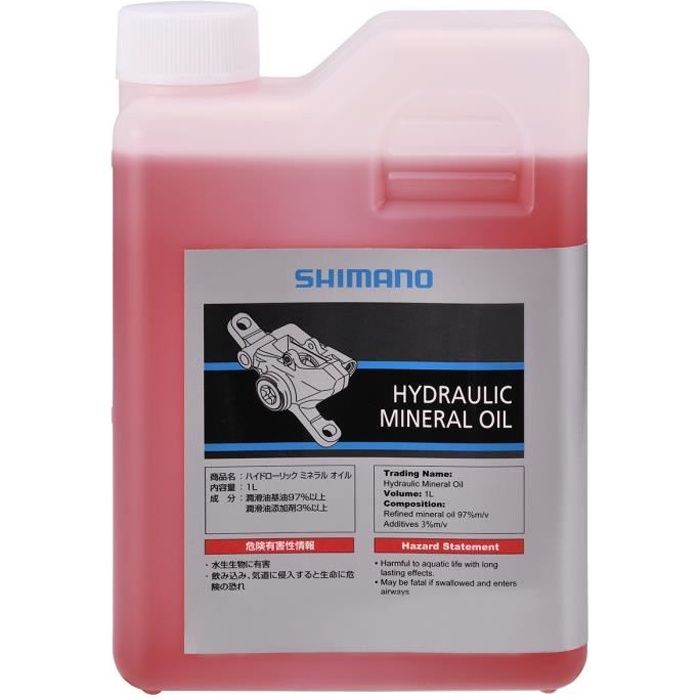 Liquide de frein huile minérale Shimano 1 litre - Mixte - Rose