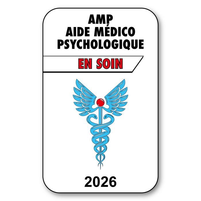 Autocollant Caducée Professionnel De Santé 2026 - Pour Pare-brise De Voiture - Fabriqué En France