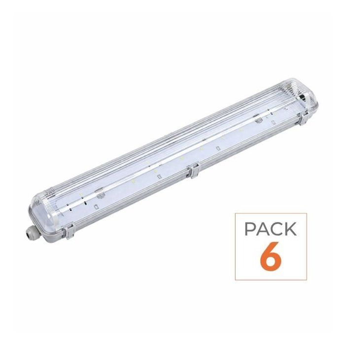 Kit de Réglette LED IP65 + 2 Tube Néon LED 150cm T8 22W (Pack de 6 ...