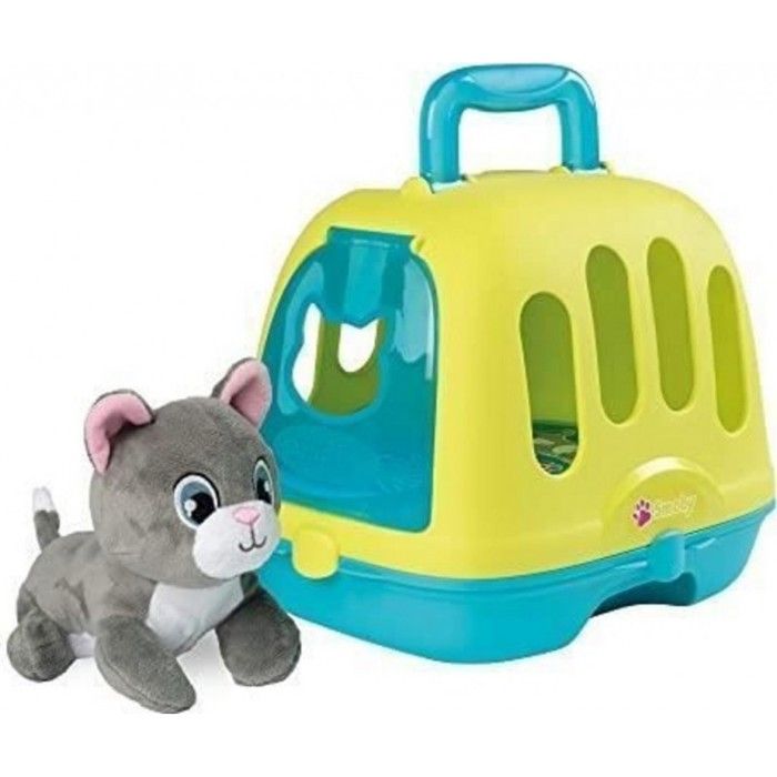 Smoby - Malette Vétérinaire - Peluche chaton incluse avece effte sonore - Nombreux accessoires - Fab