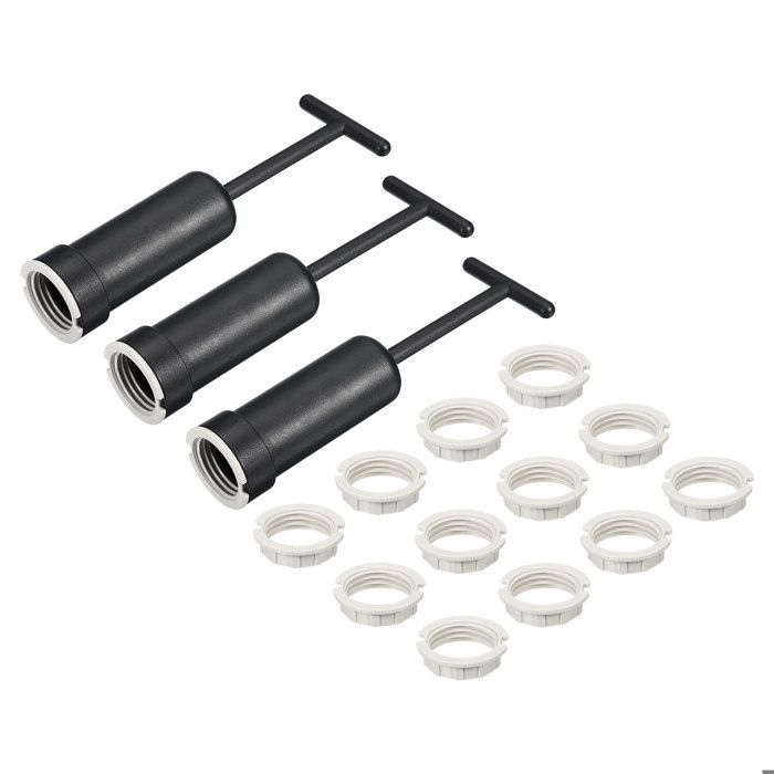 Réducteur pour abat-jour SOURCING MAP G9 Anneau Adaptateur Lumière Douille 15pcs Lampe Support M20 12pcs + 3pcs Outil Démontage