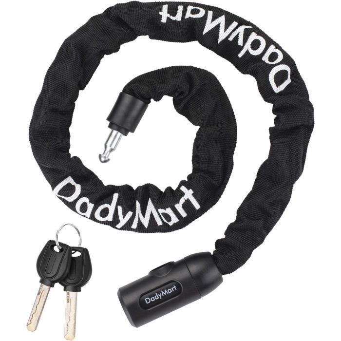 Antivol Vélo KOHLBURG à Code - Chaîne Acier Trempé 8mm - Longueur 110cm - Sécurité Renforcée