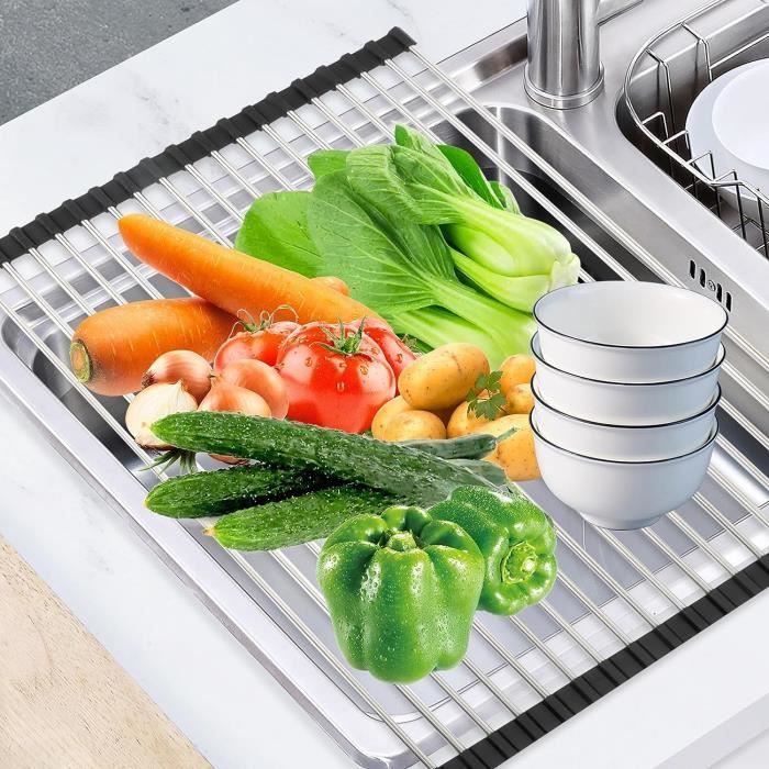 Panier Récupérateur Pour Évier De Cuisine - Égouttoir à Clipser, Multifonction Pour Fruits, Légumes, Déchets - 3
