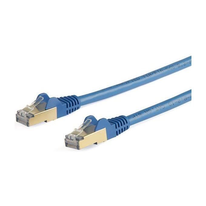 Câble réseau Ethernet RJ45 Cat6a de 10 m - STARTECH.COM - Câblage à paire torsadée - Fil 100% cuivre - Bleu