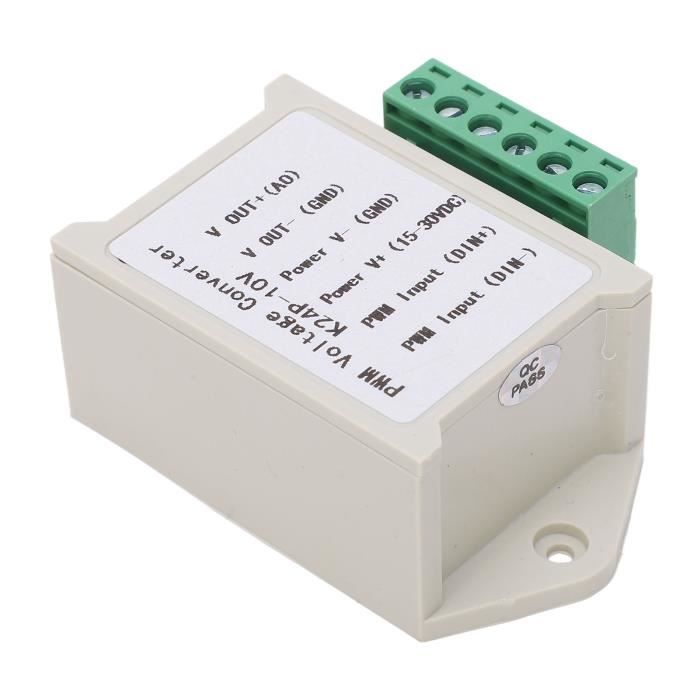 Tbest Convertisseur analogique-numérique Convertisseur de tension PWM  Module de conversion signal analogique 0‑100 % vers
