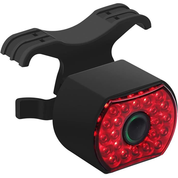 Lampe Vélo LED Rechargeable Feu Arrière Vélo TINGSING Intelligent - LED Rechargeable USB-C Avec Capteurs 13 Modes Klaxon Velo