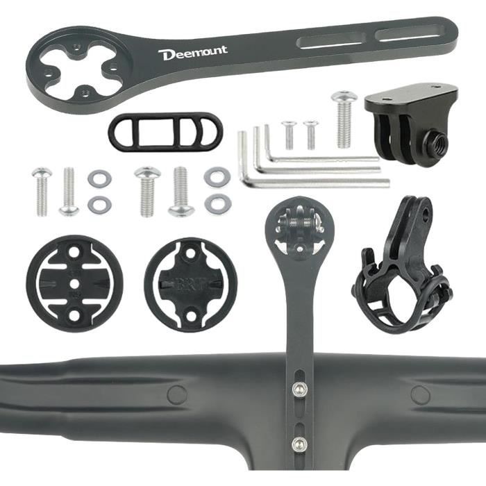 Extension de guidon de vélo en alliage, double cadre, pince