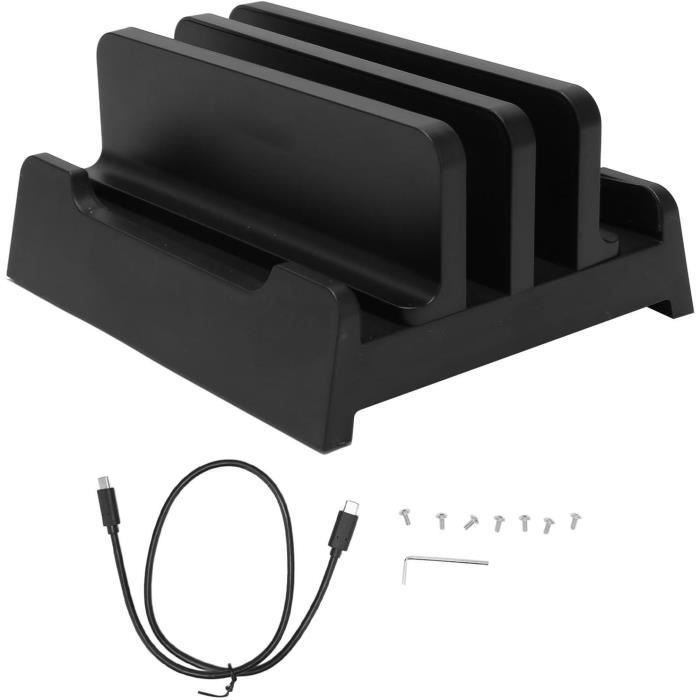 Support Vertical Ordinateur Portable Aluminium HumanCentric - Réglable MacBook Pro 12.7cm à 3.8cm, Noir