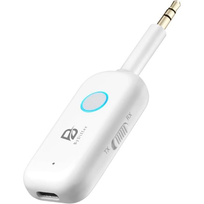 Émetteur/Récepteur Bluetooth 5.4 2-en-1 - Adaptateur Audio Pour TV, Voiture, Casque (Port 3.5mm) - 3