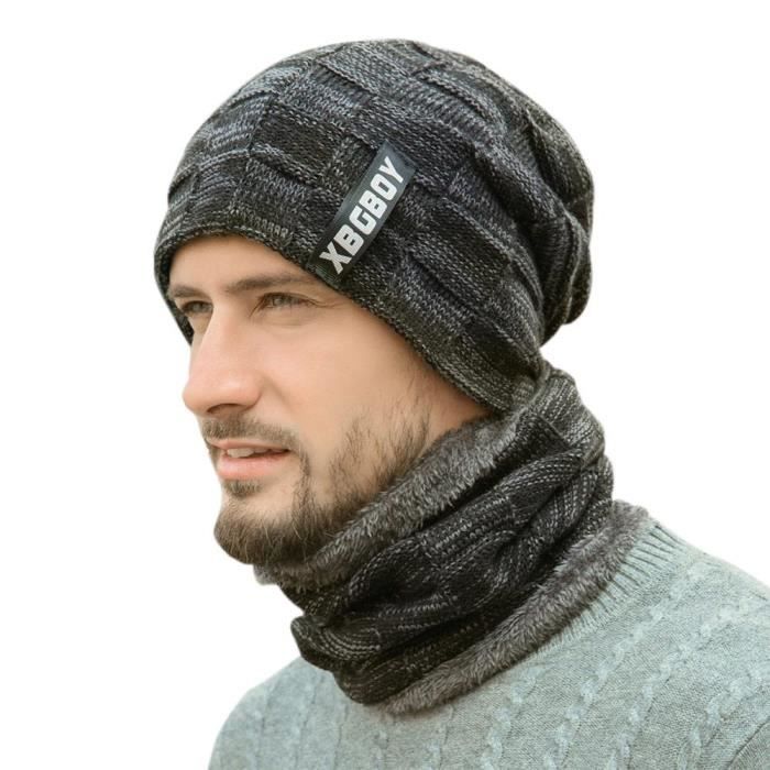 Umiwe Bonnet Chaude Avec Echarpe Hiver Pour Homme Femme Noir Achat Vente Echarpe Foulard 2009209674058 Soldes Sur Cdiscount Des Le 20 Janvier Cdiscount