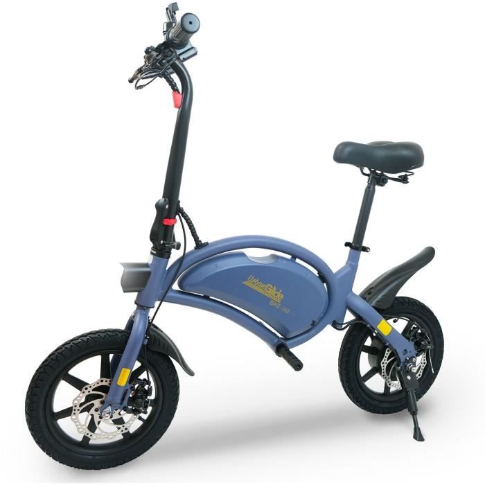 Draisienne electrique URBANGLIDE BIKE 140 BLUE 36V 350W Pneus 14 Autonomie 18KM Vitesse max 25KM h Cdiscount Sport