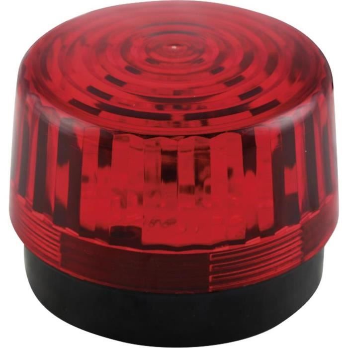 Témoin lumineux LED Velleman HAA100RN 12 V/DC flash rouge IP20 1 pc(s)