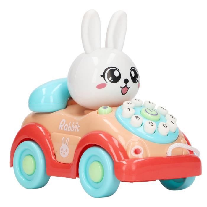 VGEBY Jouet de voiture de téléphone Bébé téléphone voiture jouet dessin  animé lapin enfant en bas âge puericulture jouet Bleu - Cdiscount Jeux -  Jouets