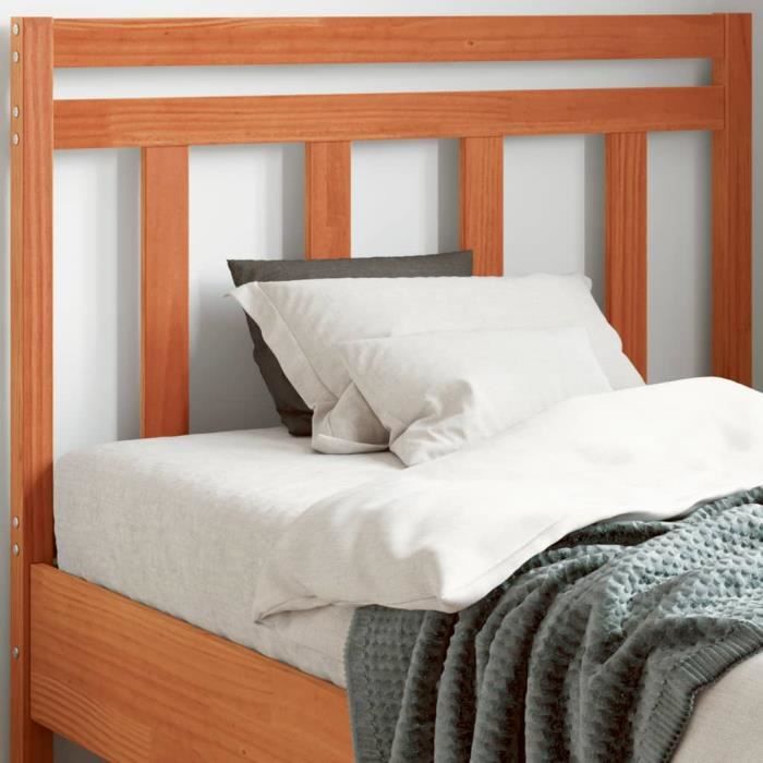 HEN - Tête de lit 146x4x100 cm Bois massif de pin HB-A5 - Maison