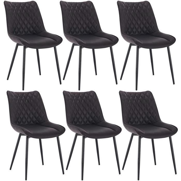 Lestarain Lot De 6 Chaises De Salle à Manger Rétro Chaises De Salle A Manger Retro Chaises De Cuisine Chaises De Salon Rembourree En Velourspieds En Metalchaises Avec Dossier Gris Clair