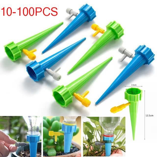 Kit De 10 Arroseurs Automatiques Pour Plantes - Goutte à Goutte Réglable, Compatible Bouteilles 20-28 Mm - Pour Jardin, Intérieur, Balcon