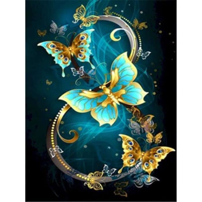 Papillon fantôme brillant – Peinture par numéros