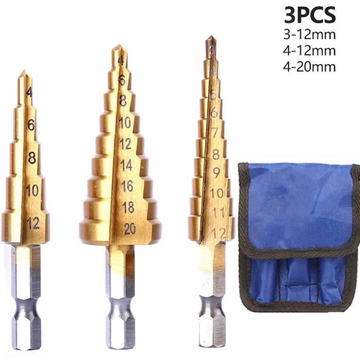 Sourcing Map 3pcs Hélicoïdal Perceuse Bits 2.6mm Titane