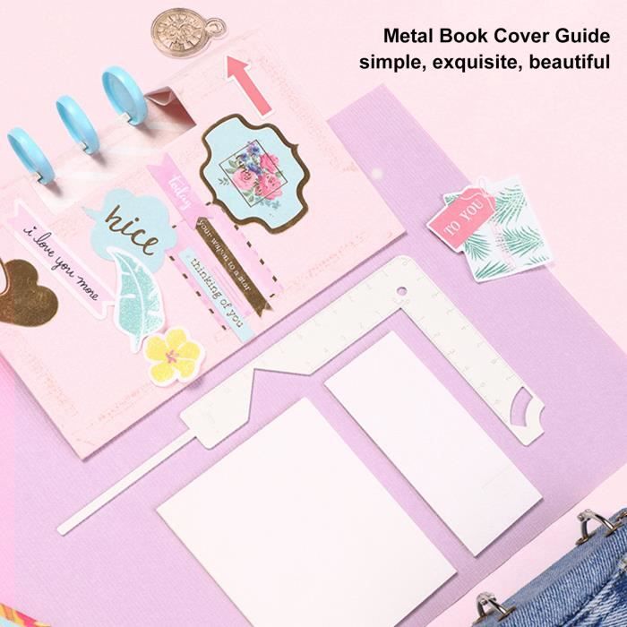 UNICRAFTALE 2 Set Guide De Couverture De Livre Noir - Règle De Reliure 20cm Outil Scrapbooking Acrylique
