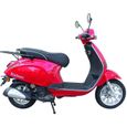 Scooter 4T 50 cc - JIAJUE - EURO5 - Rouge - sans carte grise-1