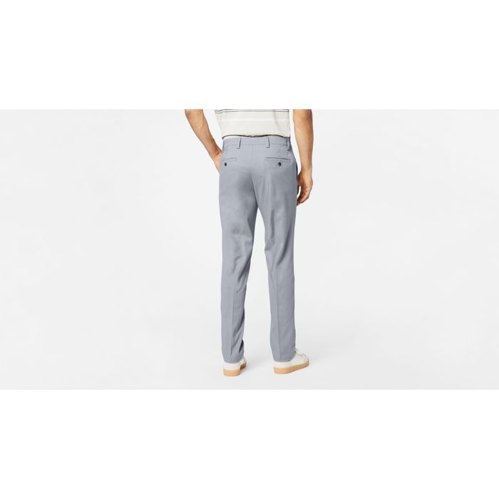Pantalon Habillé Homme Dockers - Taille 36/34 - Coupe Droite (Straight Leg) - Gris - Occasion Très Bon État
