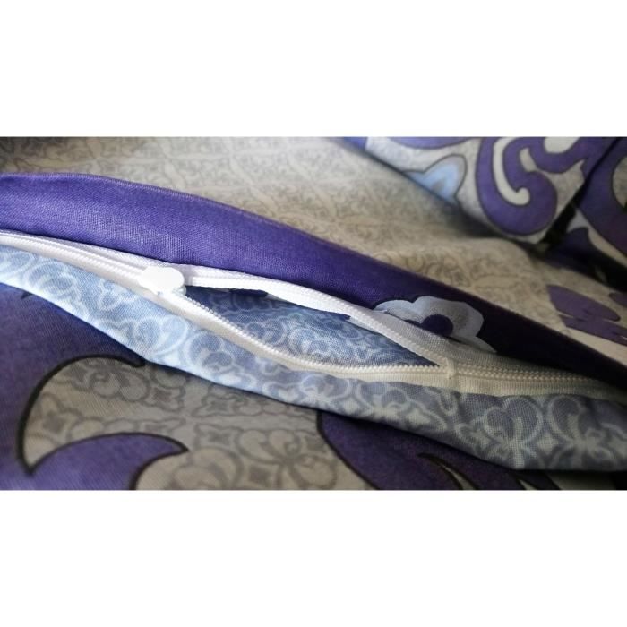 Housse de couette Baroque + 2 Taie - 100% coton - 57fils/cm2