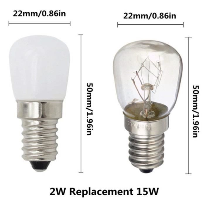 Ampoule LED mini tube Frigo E14 ST22 pour remplacer ampoule frigidaire  équivalent 15W