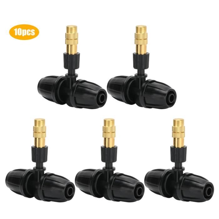 10 pièces 1/4 jardin irrigation suspendus brouillard arroseur buse té 4/7 tuyau brumisation brouillard eau pulvérisateur Kits pour jardin serre 10 pièces 1/4 jardin irrigation suspendus brouillard arroseur buse té 4/7 tuyau brumisation brouillard eau pulvérisateur Kits pour jardin serre