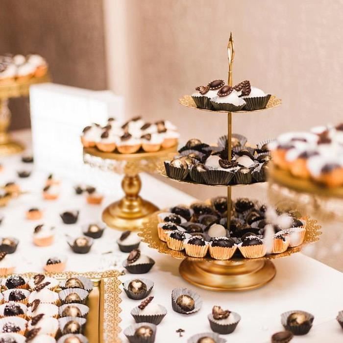 Jusalpha® 6 Couche Acrylique Rond Petit Gâteau Gâteau-Stand Stand-dessert Stand, Cupcake Tour 6RFs (niveau 6 Avec Base