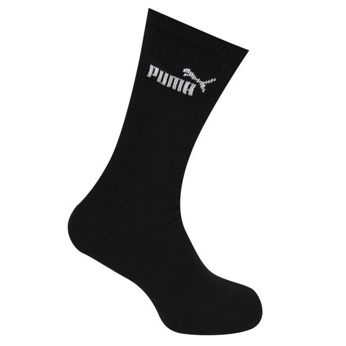 Lot de 3 paires de chaussettes hautes homme Puma 231011001 200 039 39/42  Black 