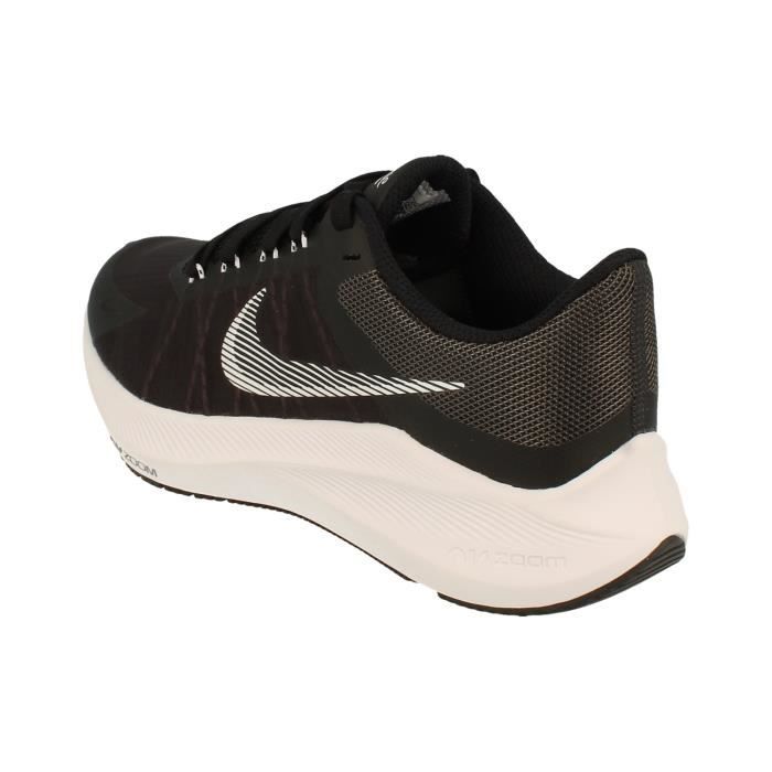 nike running zoom winflo trainers in black