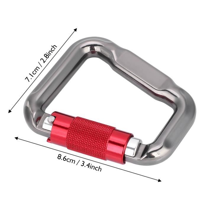 10 mousquetons de porte en aluminium, mousquetons de randonnée