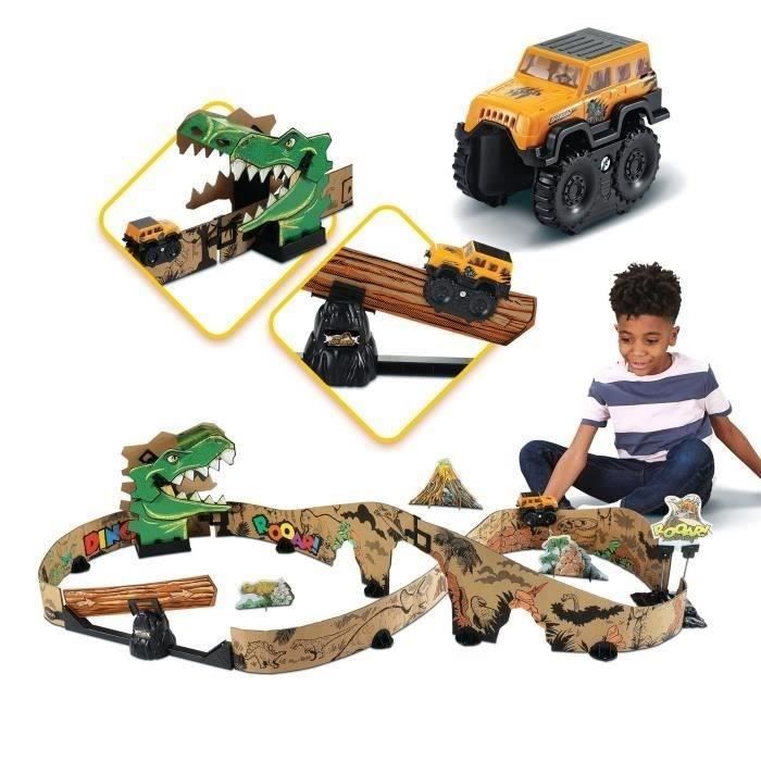 Circuit de course en carton - VTECH - CAR-BOARD RACERS - DINO ADVENTURE ...