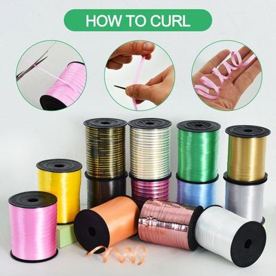 Ruban De Curling 5mm X 500m - Pour Décoration Fête, Ballons, Cadeaux - Plastique Imperméable - 1 Rouleau