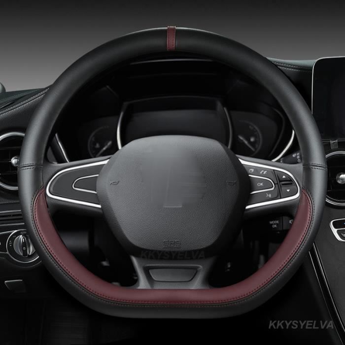 MEWANT Housse De Volant Respirante En Cuir Microfibre Pour Renault Clio 4 2016-2020, Captur & Kaptur - Couture Main Premium