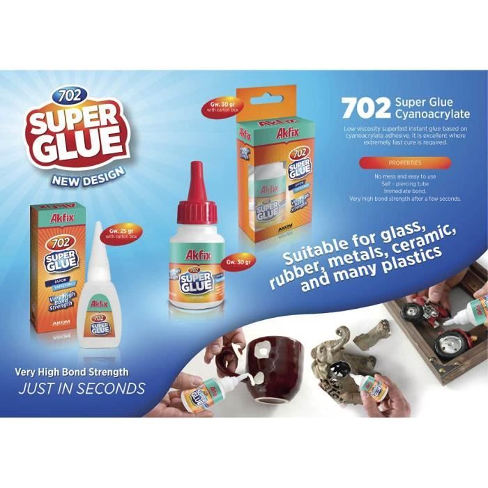 Super Glue, Colle Multi-usages, Colle Super Glue Extra Forte Gel, Colle  Instantanée Surpuissante, Colle Forte, Colle Liquide À[502] - Cdiscount  Bricolage