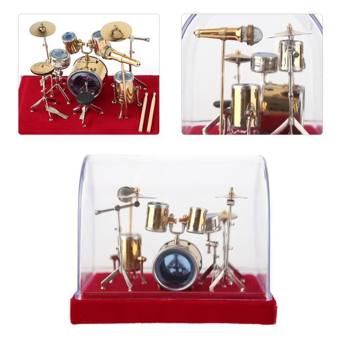 Modèle de batterie Miniature Instrument de musique tambour ensemble