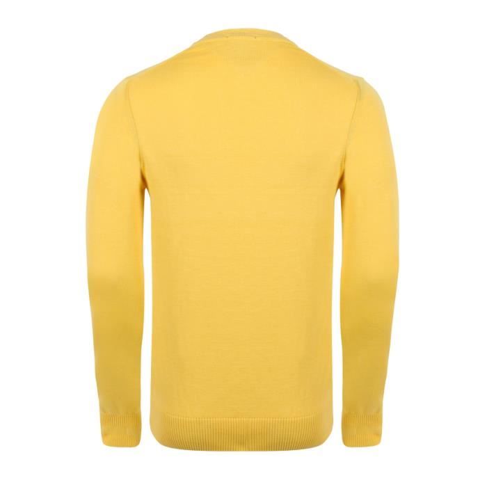 Tommy Hilfiger Homme Pull Jaune Col V Jaune Cdiscount Pret a Porter
