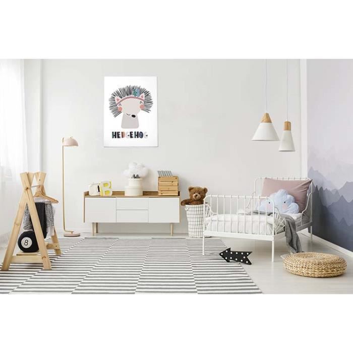 Poster Panorama pour chambre d'enfants Carte du Monde Animaux70x50 cm -  Imprimée sur Poster - Décoration Murale Enfant - Cdiscount