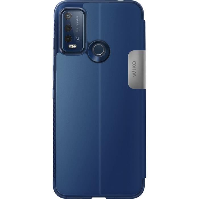 Custodia Portafoglio Con Sporta Per Wiko Power U30: Cover In Pelle Con Slot Tessere, Funzione Cavalletto E Ricarica Wireless - Protezione Antiurto (Nero)