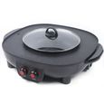 2in1 2.1KW Hot Pot BBQ électrique Shabu Hotpot sans fumée Grill Pan Grill Machine-3