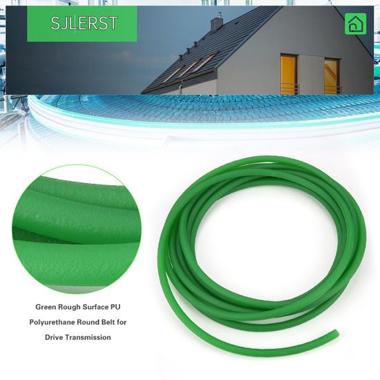 Courroie Ronde En Polyuréthane (PU) 8mm X 5m - Surface Rugueuse - Pour Transmissions, Machines