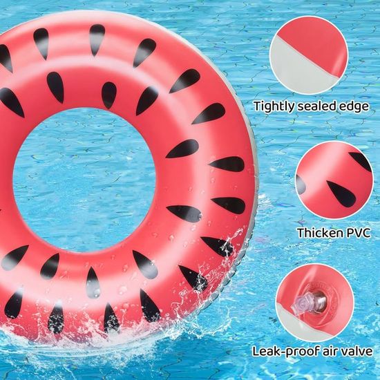 Anneau De Natation De Pastèque D'été En Plein Air - Cercle De Flotteur De Piscine Gonflable Cercle De Flotteur De Piscine Gonflable Pour Enfant Adulte 60 Cm Anneau De Natation De Pastèque D'été En Plein Air - Cercle De Flotteur De Piscine Gonflable Cercle De Flotteur De Piscine Gonflable Pour Enfant Adulte 60 Cm