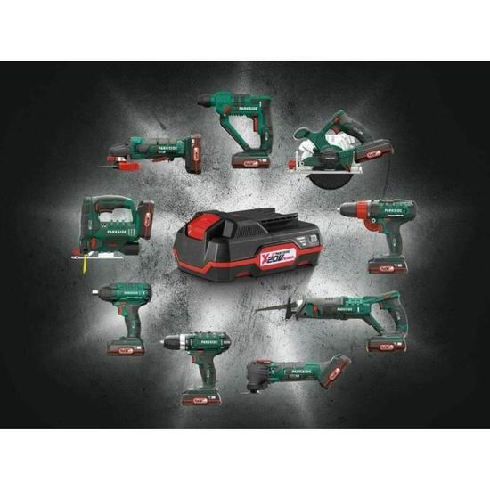 Parkside Batterie lithium-ion 20 V - 2 Ah PAP 20 B1 et chargeur de 60